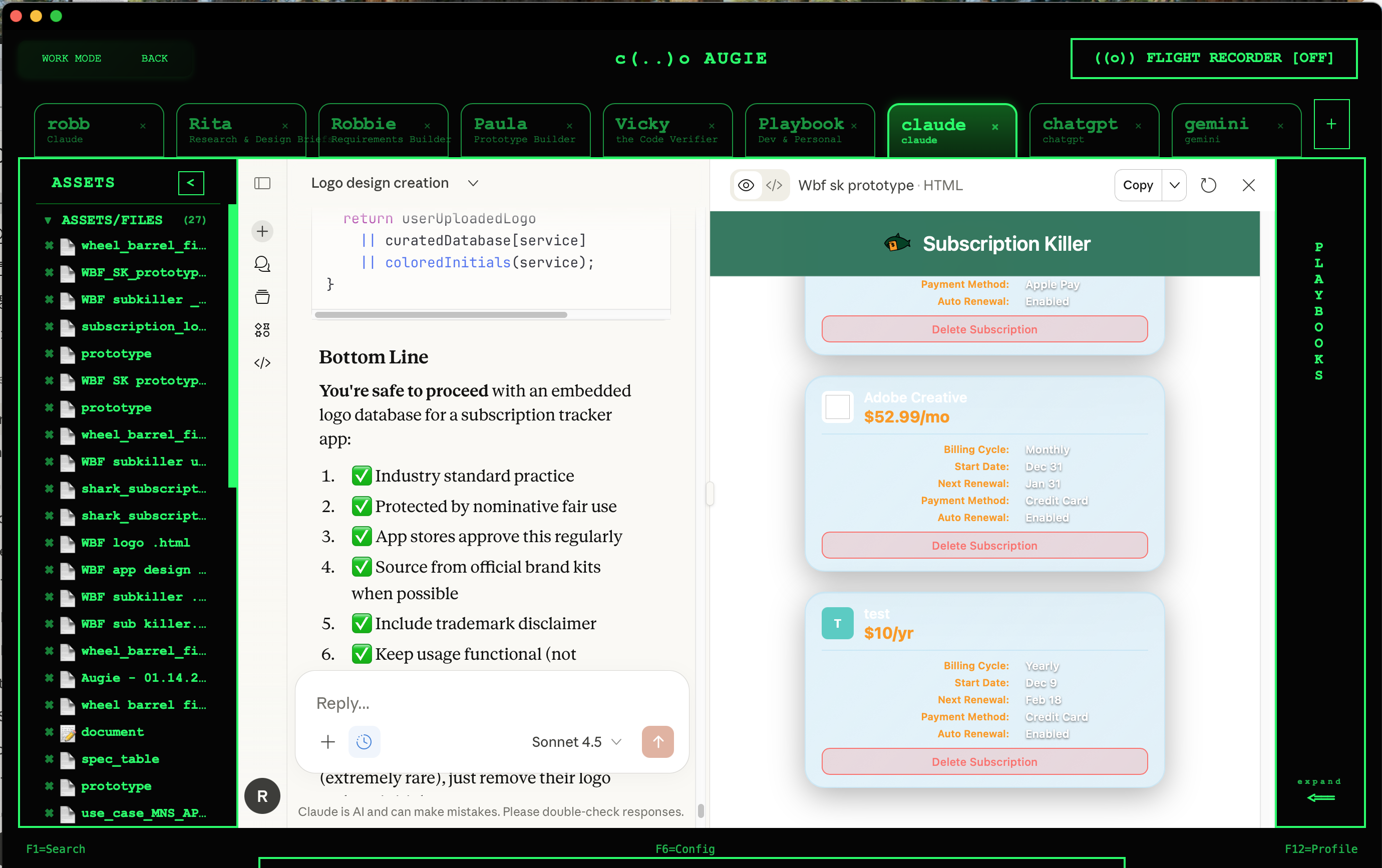 Augie Software Factory
