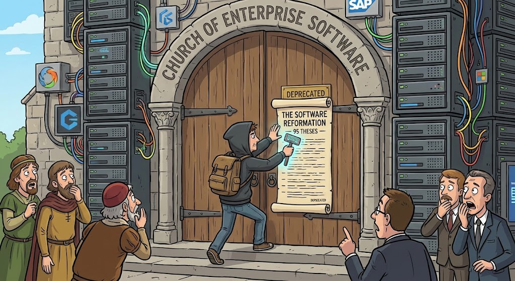 The Software Reformation - Nailing the theses to the Church of Enterprise Software